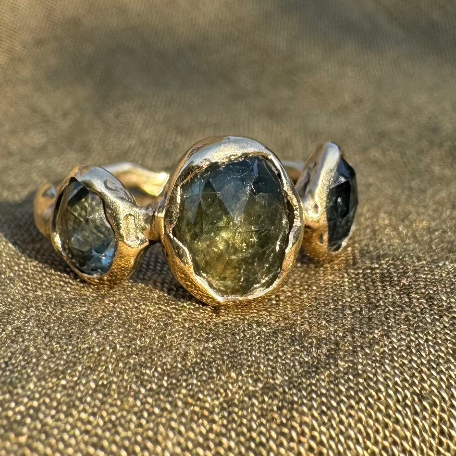Green Isla Ring - 9ct