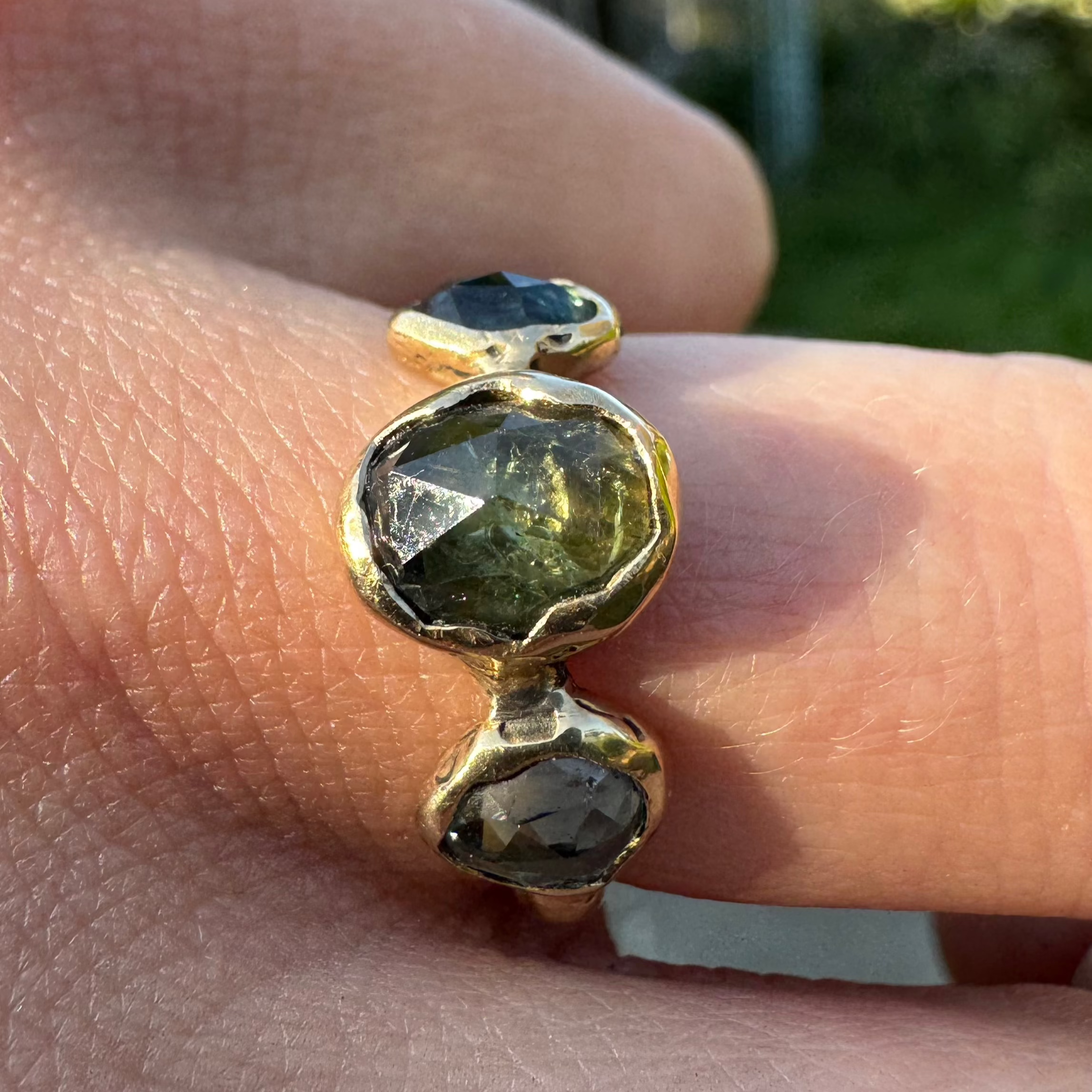 Green Isla Ring - 9ct